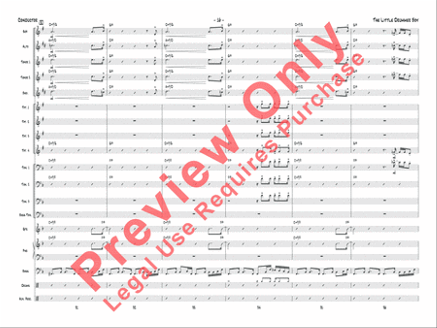 The Little Drummer Boy Jazz Ensemble scores gallery preview page 17
