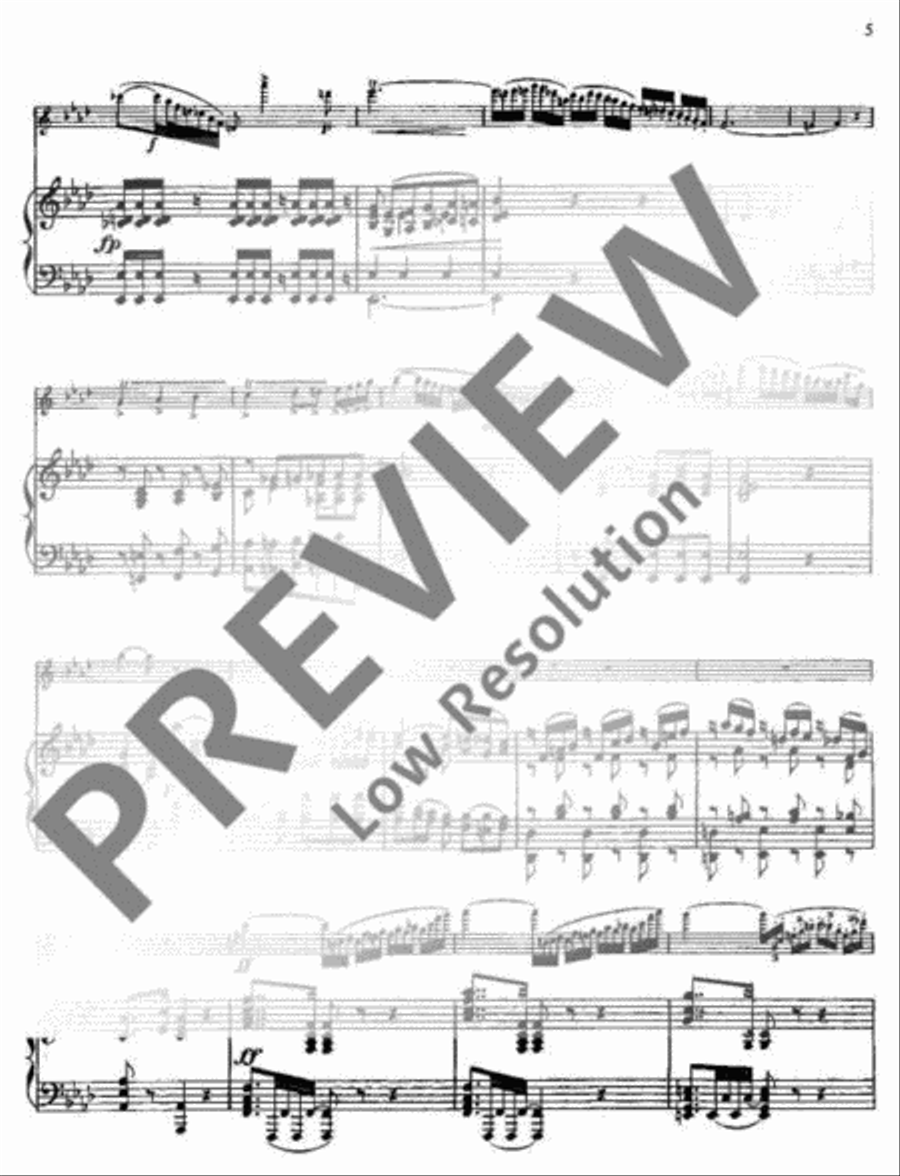 Elégie Ab major Elégie Ab major Flute Solo scores gallery preview page 6