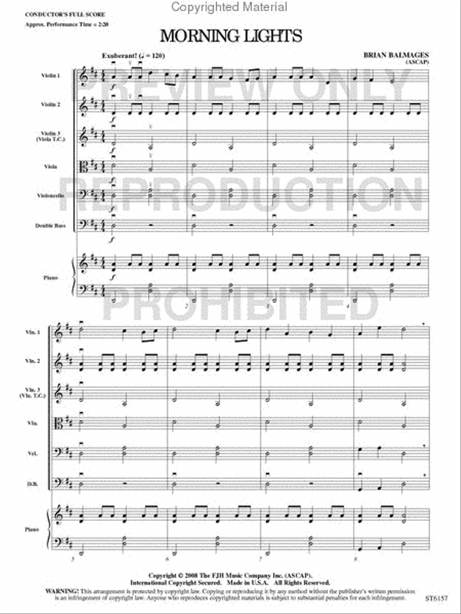 Morning Lights Morning Lights String Orchestra scores gallery preview page 2