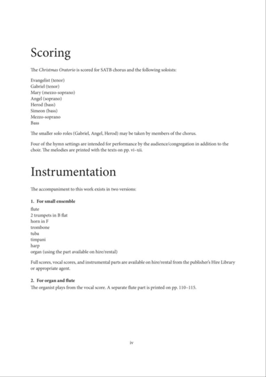 Christmas Oratorio 4-Part scores gallery preview page 4