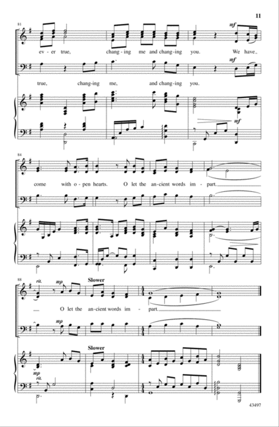 Ancient Words 3-Part scores gallery preview page 21