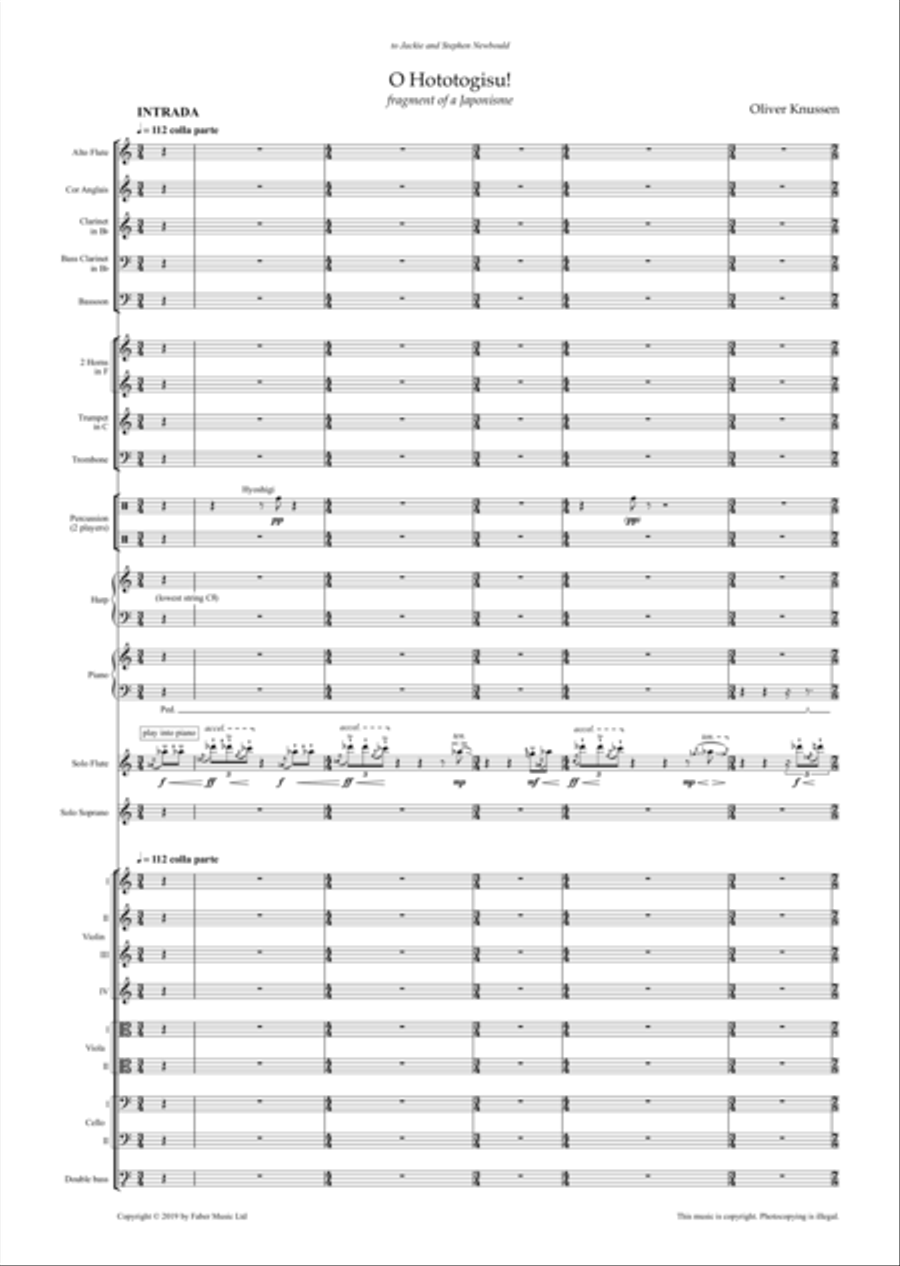 O Hototogisu! O Hototogisu! Full Orchestra scores gallery preview page 2