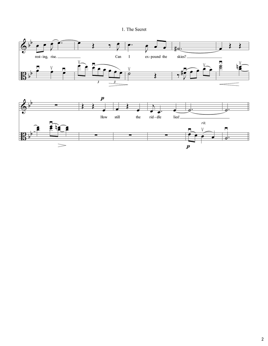I Shall not Live in Vain Voice scores gallery preview page 3