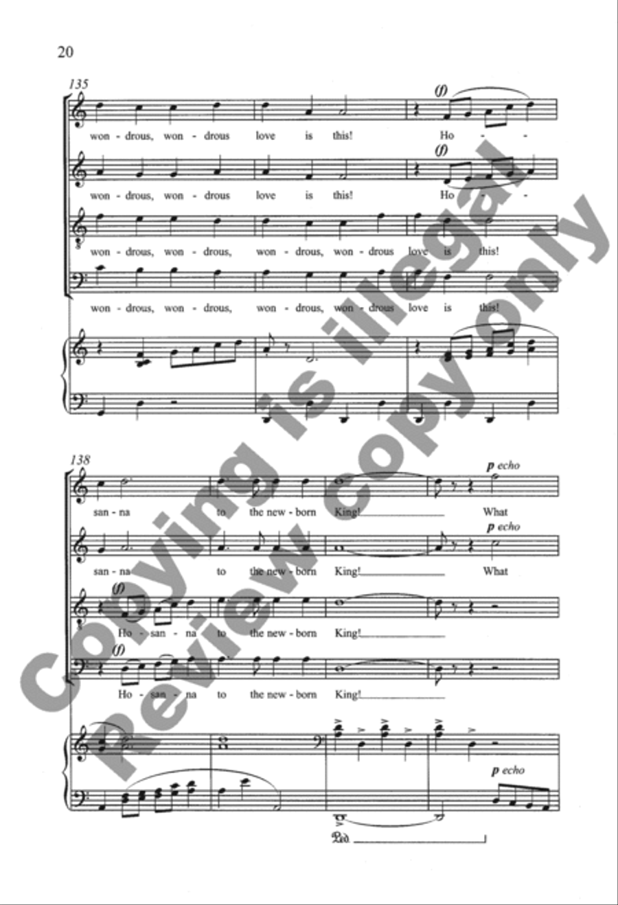 Appalachian Carols: 1. Wondrous Love 4-Part scores gallery preview page 39