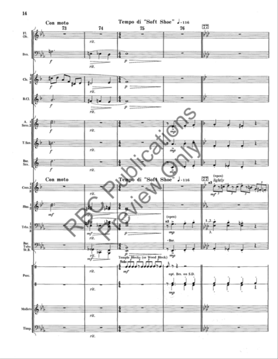 Entracte Concert Band scores gallery preview page 15
