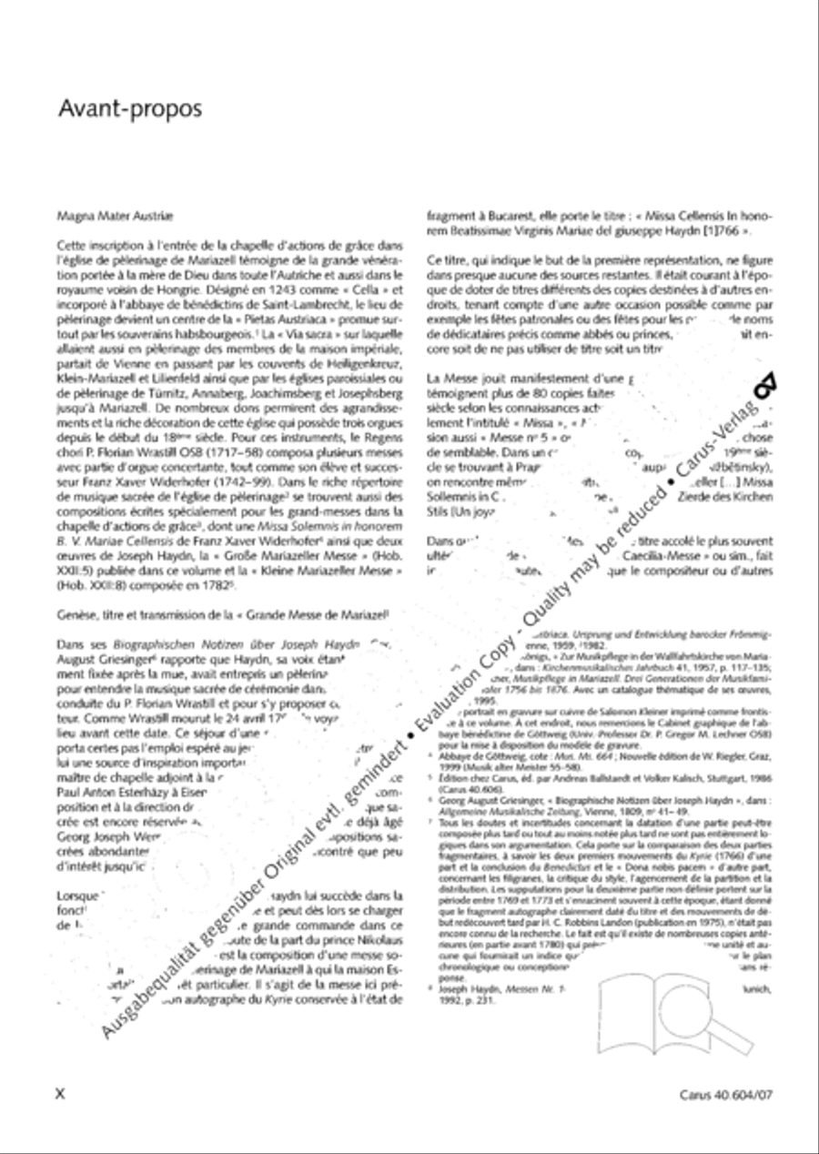 Grosse Mariazeller Messe in C 4-Part scores gallery preview page 11