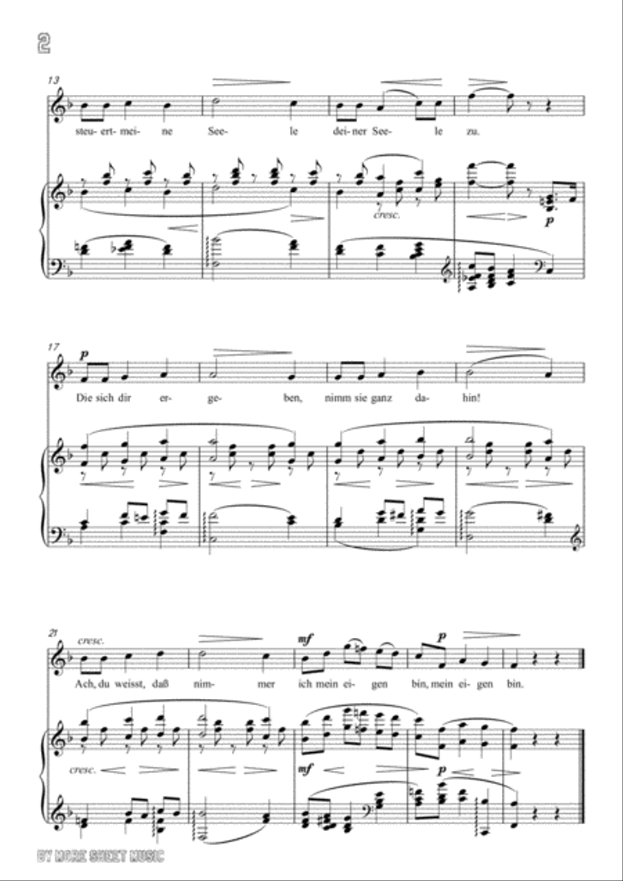Franz-Für Musik in F Major,for voice and piano Franz-Für Musik in F Major,for voice and piano Voice Solo scores gallery preview page 4