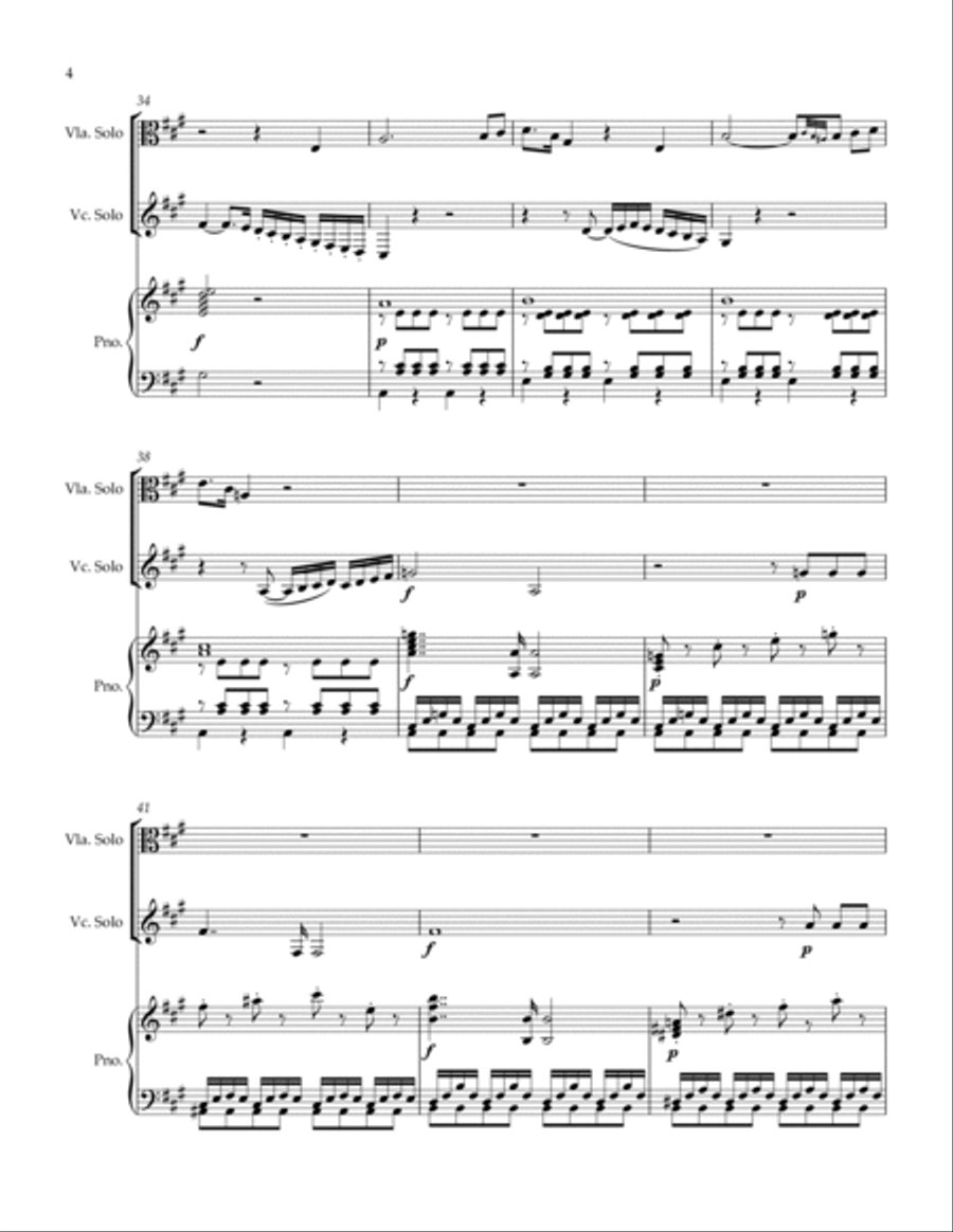 Adagio: Due Soli Strumenti a Corda String Duet scores gallery preview page 4