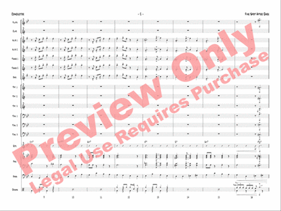 Five Spot After Dark Five Spot After Dark Jazz Ensemble scores gallery preview page 5