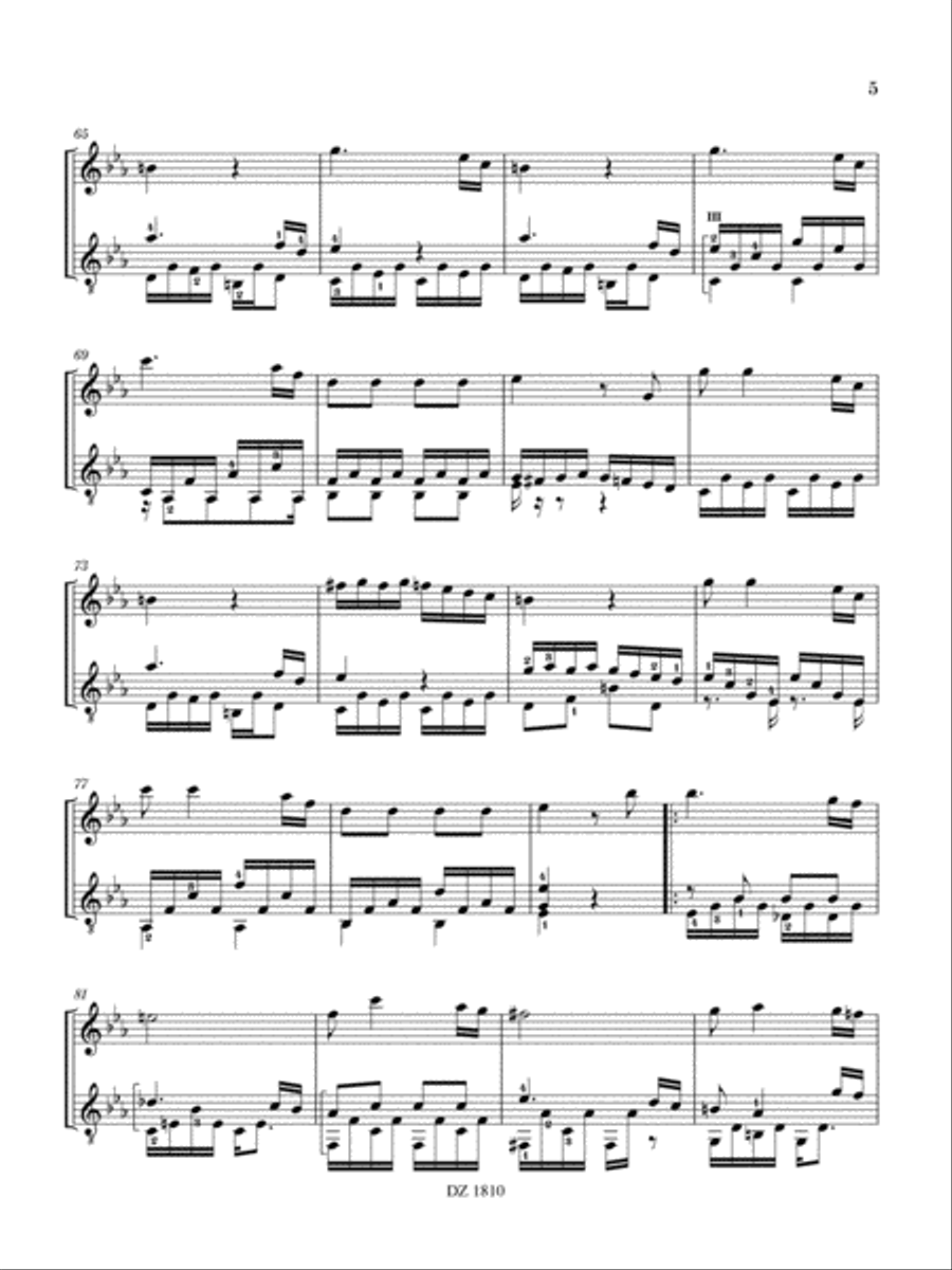 Sonatine 44a Sonatine 44a Classical Guitar scores gallery preview page 5