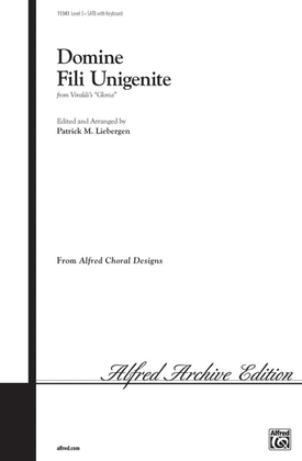 Book cover for Domine Fili Unigenite (from Gloria)