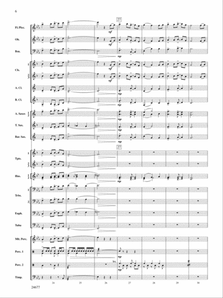 Diamondwood Celebration: Score Concert Band scores gallery preview page 6