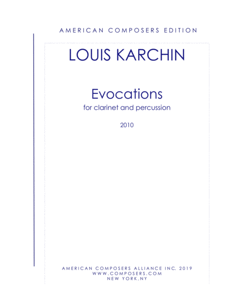 [Karchin] Evocations