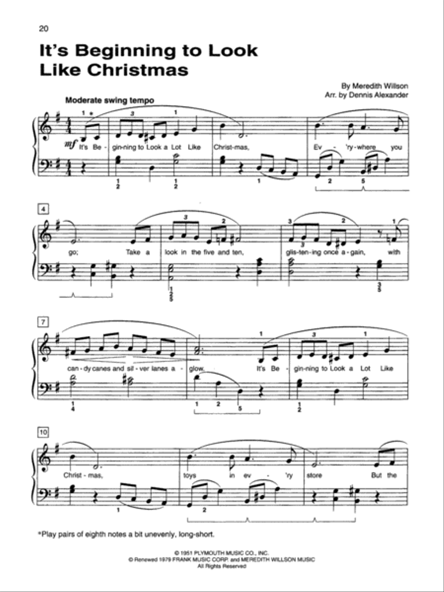 Alfred's Basic Adult Piano Course Christmas Hits, Book 2 Voice scores gallery preview page 5