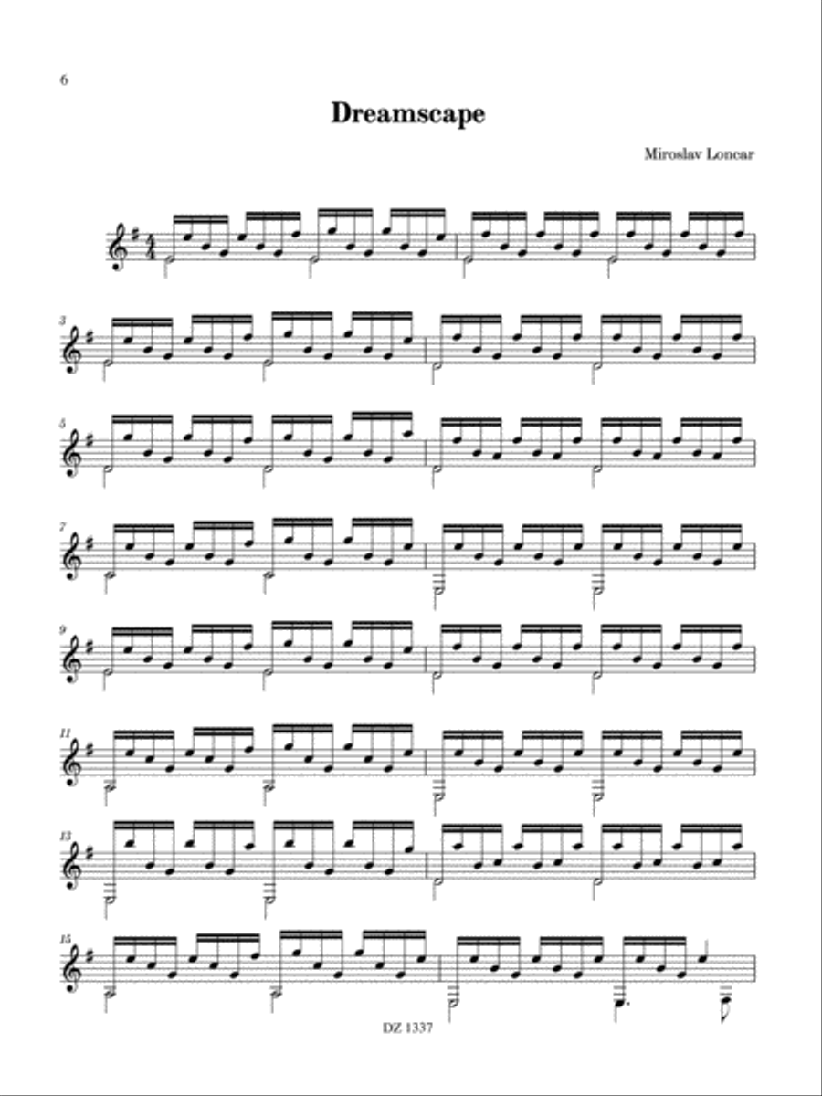 Dreams and Memories Classical Guitar scores gallery preview page 6