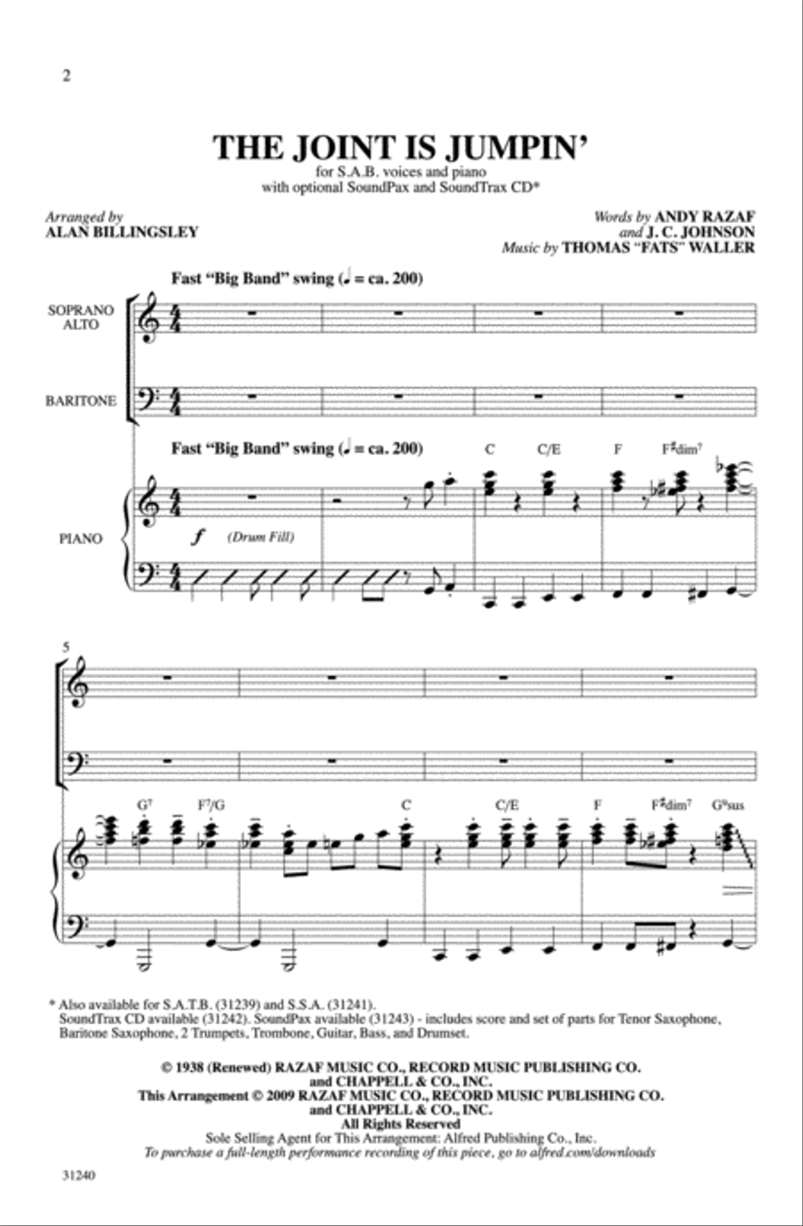 The Joint Is Jumpin' 3-Part scores gallery preview page 2