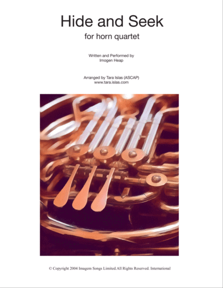 Hide And Seek Brass Quartet scores gallery preview page 1