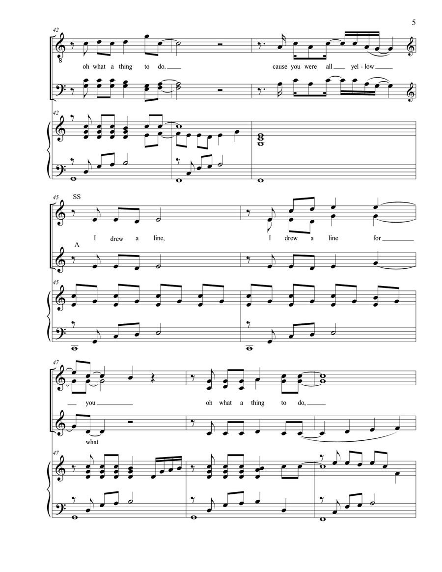 Yellow 4-Part scores gallery preview page 5