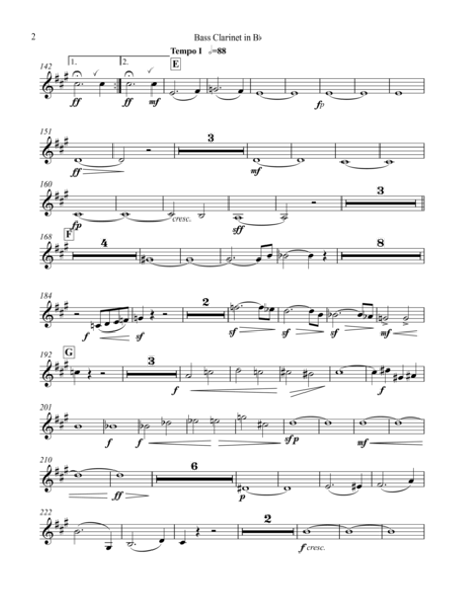 Sinfonia op. 18 Bass Clarinet scores gallery preview page 3