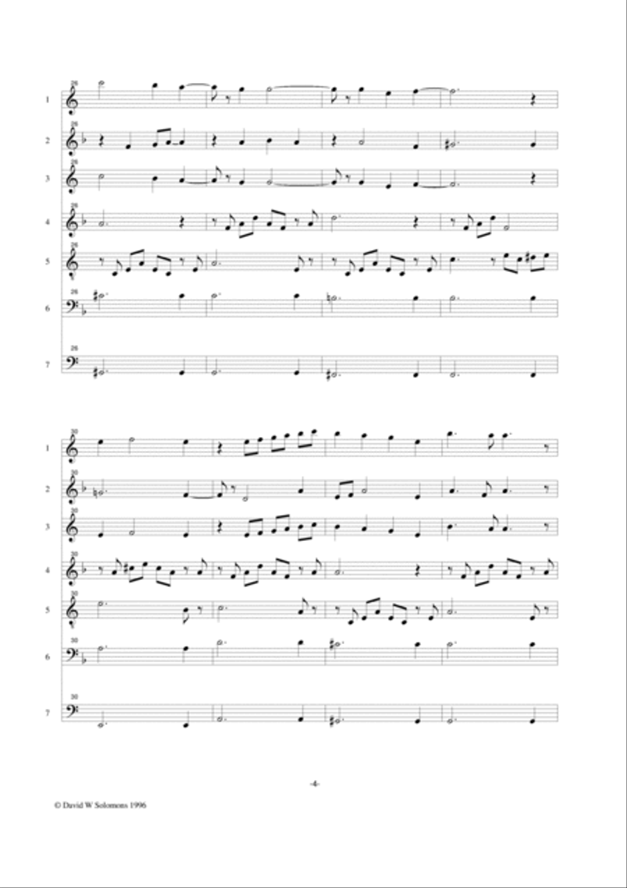 L'incantatrice del Norte (The Enchantress of the North) for ocarina septet ocarina scores gallery preview page 4