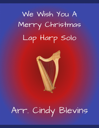 Book cover for We Wish You a Merry Christmas, for Lap Harp Solo