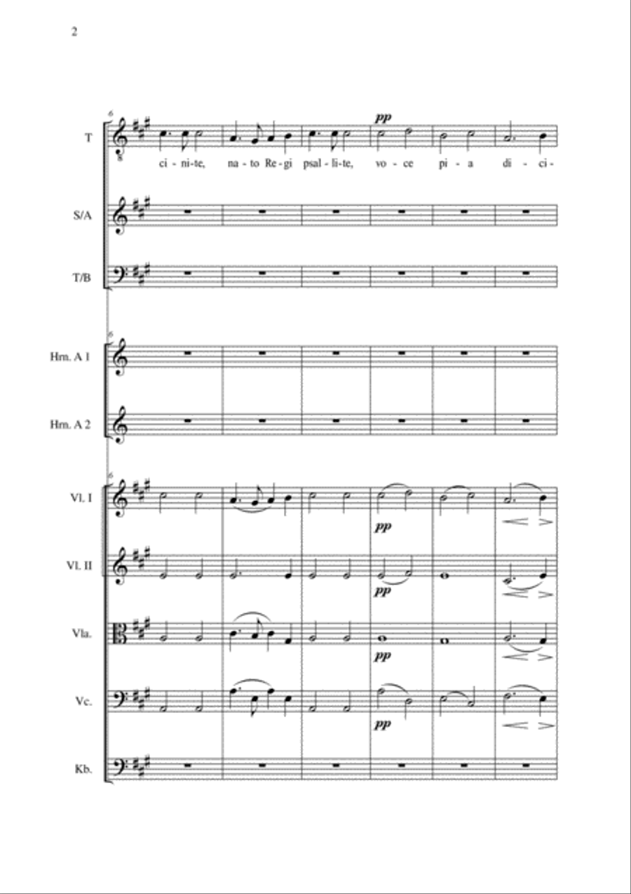 Pueri concinite Pueri concinite Chamber Orchestra scores gallery preview page 4