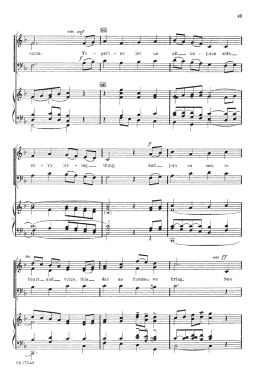 Foundation Anthems 3-Part scores gallery preview page 51