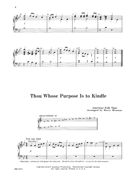 Easy Handbell Hymn Tunes