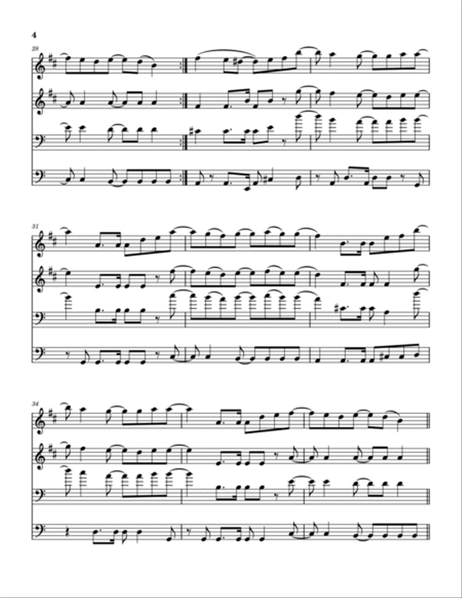 Human Brass Quartet scores gallery preview page 5