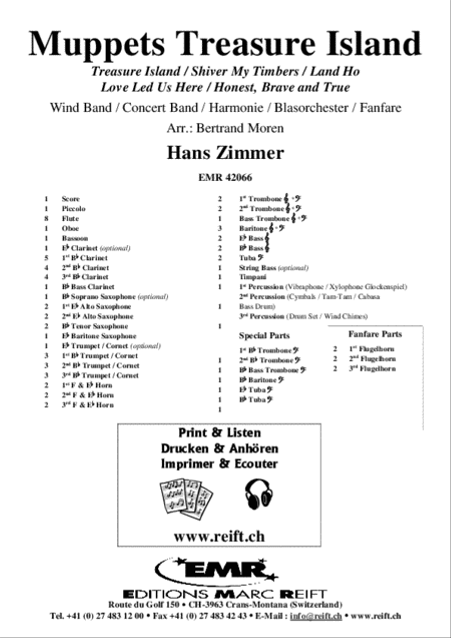 Muppets Treasure Island Concert Band scores gallery preview page 2