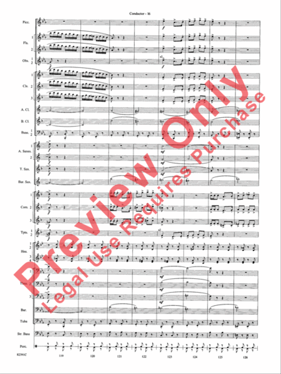Bugler's Holiday Bugler's Holiday Concert Band scores gallery preview page 19