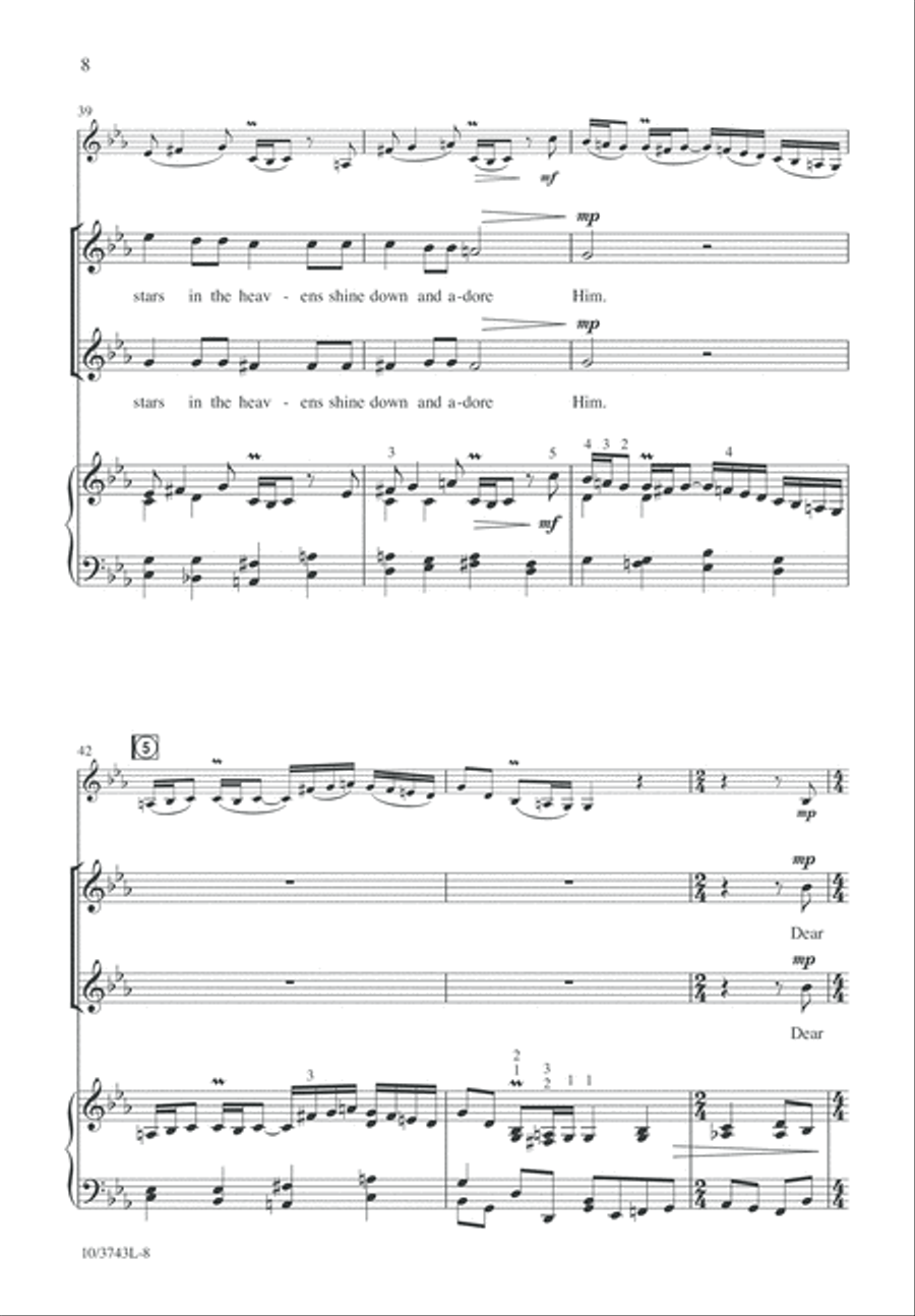 O Come, Little Children 2-Part scores gallery preview page 9