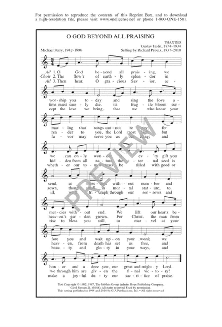 O God beyond All Praising / O Spirit All-Embracing O God beyond All Praising / O Spirit All-Embracing 3-Part scores gallery preview page 12