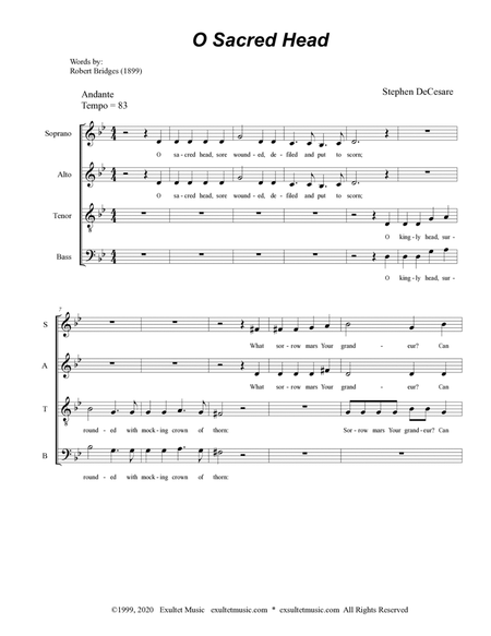 O Sacred Head (SATB) image number null