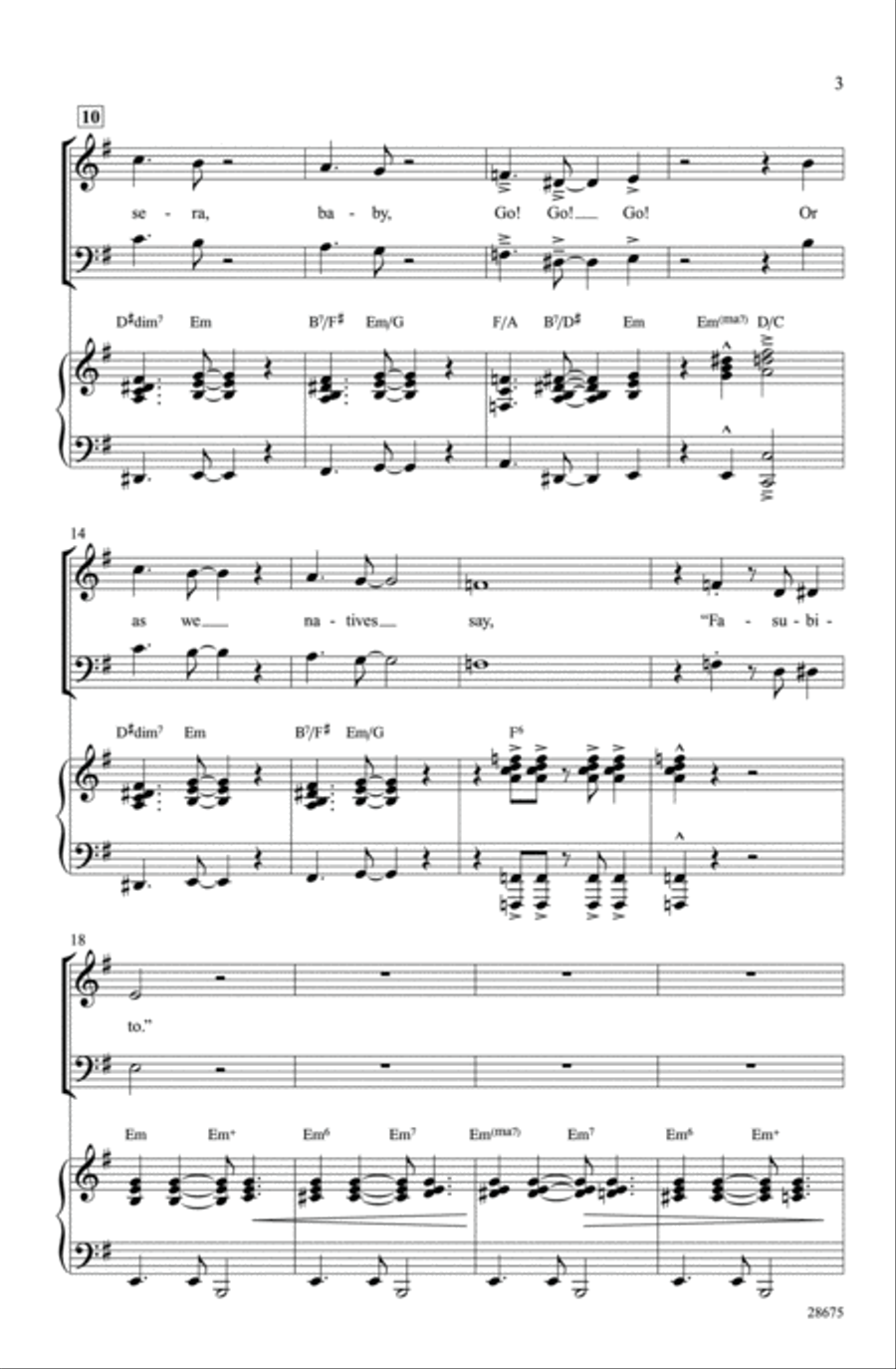 It Had Better Be Tonight 3-Part scores gallery preview page 3