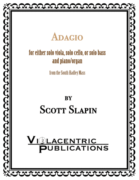 Adagio for solo viola and piano (or cello or bass)
