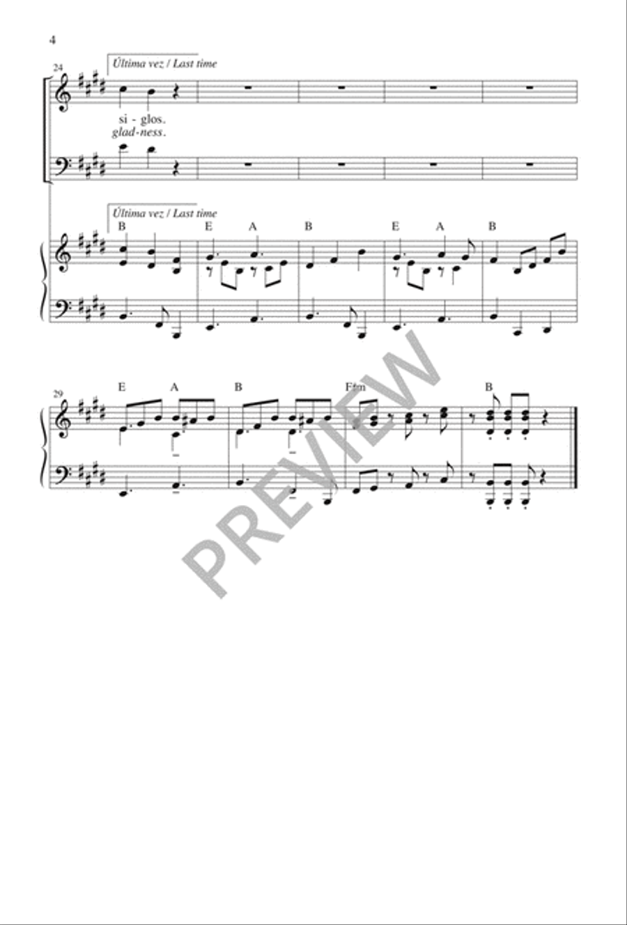 Cántico de Daniel / Canticle of Daniel 3-Part scores gallery preview page 5