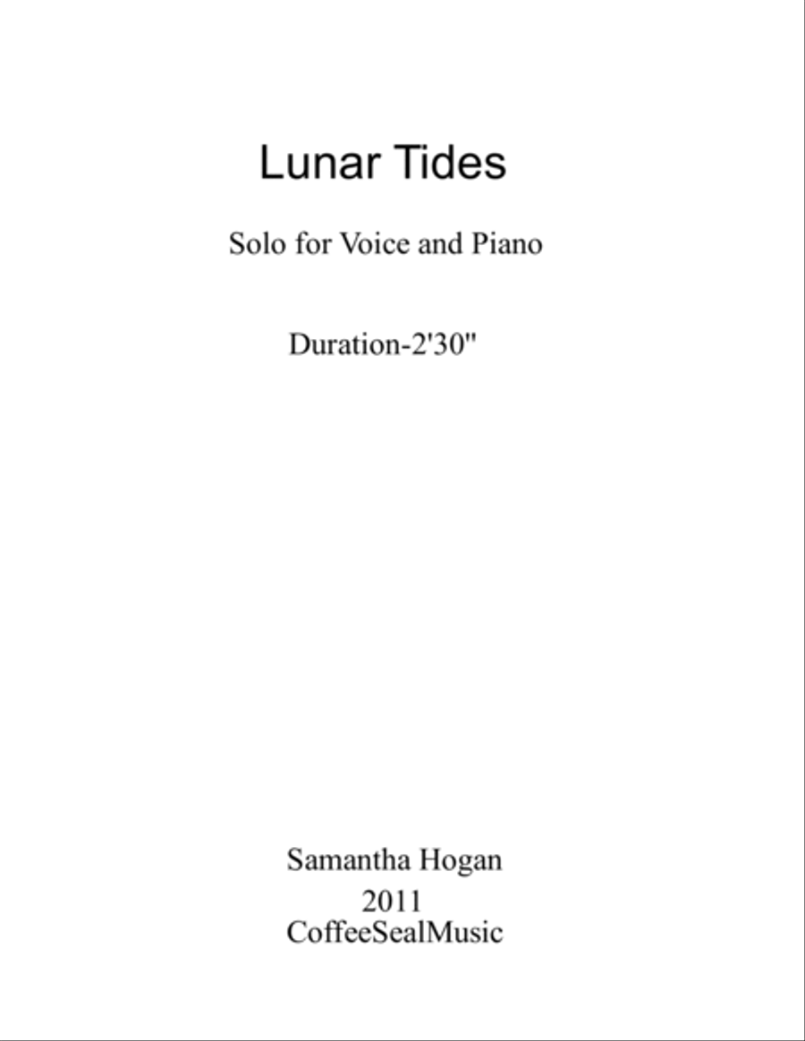 Lunar Tides High Voice scores gallery preview page 2