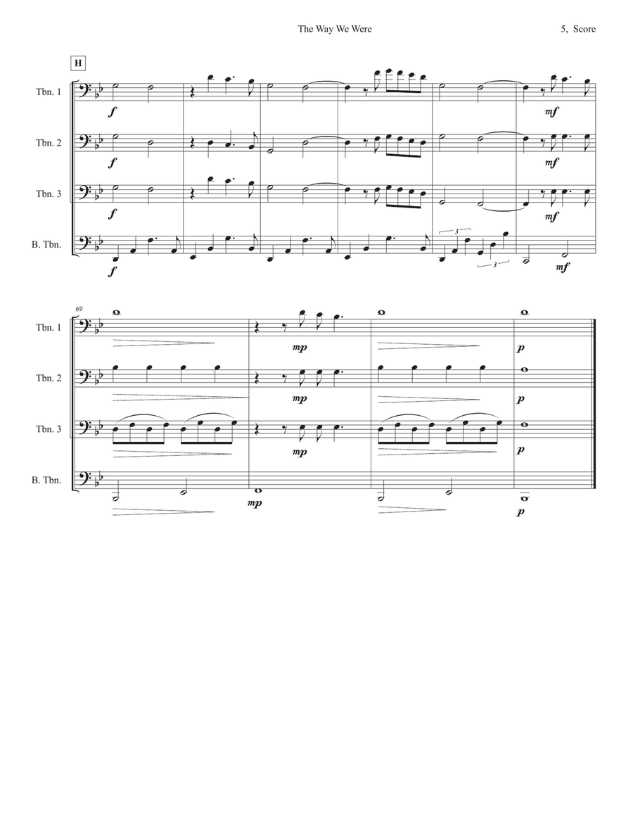 The Way We Were The Way We Were Choir scores gallery preview page 5