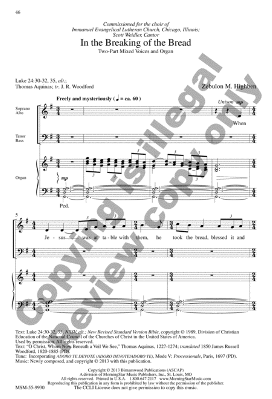 O Lord of Light: Nine Two-Part Mixed Anthems for the Church Year 2-Part scores gallery preview page 17