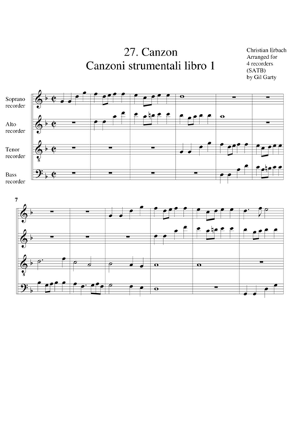 Canzon no.27 (Canzoni strumentali, libro 1 di Torino)