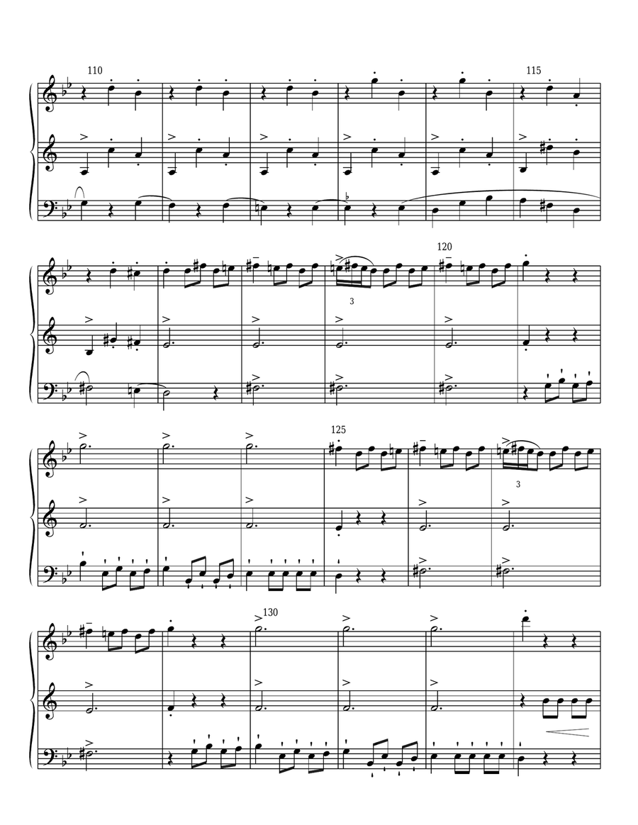 Danse Macabre for Woodwind Trio Woodwind Trio scores gallery preview page 6