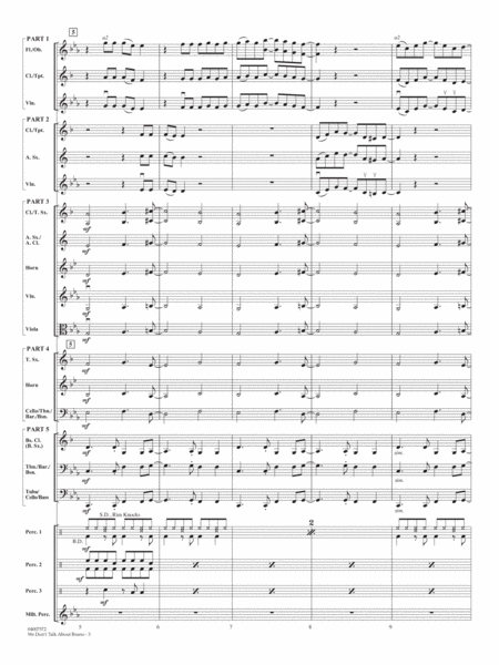 We Don't Talk About Bruno (from Encanto) (arr. Vinson) - Conductor Score (Full Score)