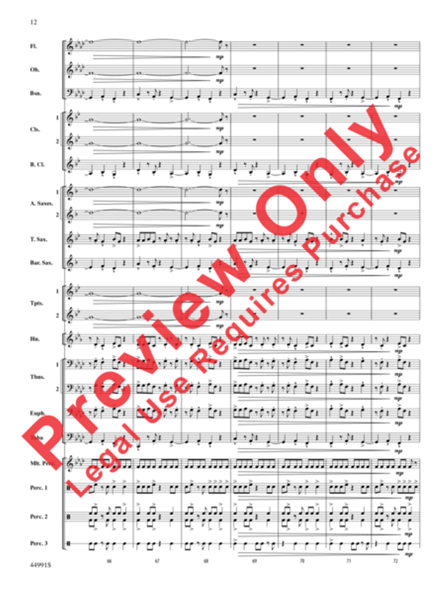 Amazonia Concert Band scores gallery preview page 13