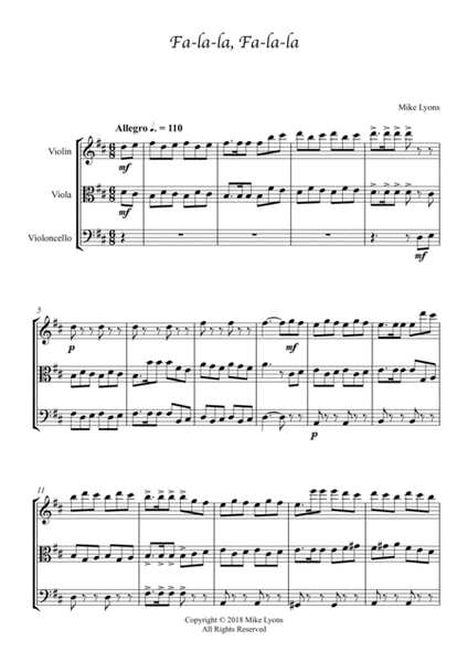 String Trio - Fa-la-la, Fa-la-la image number null
