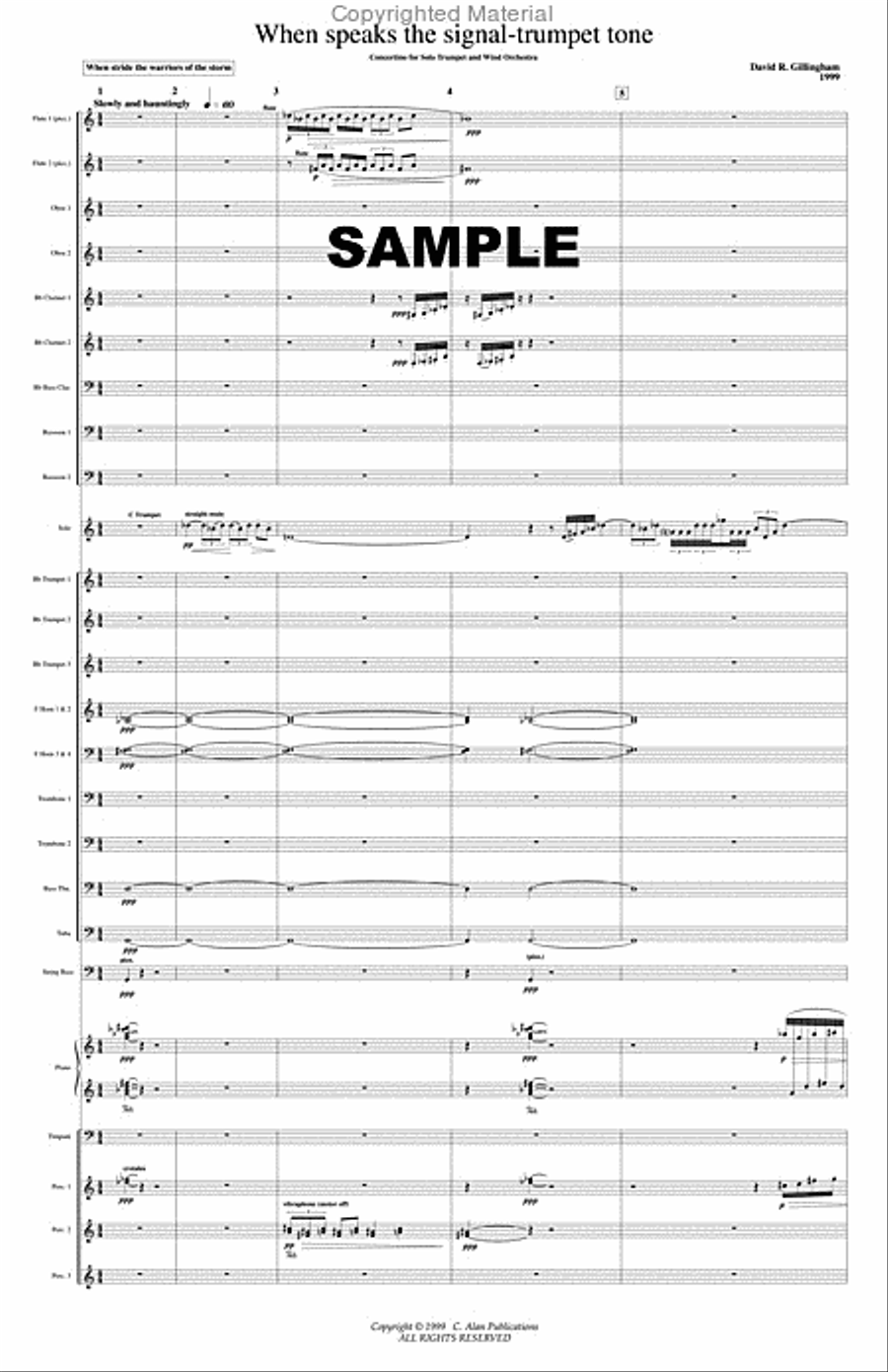 When Speaks the Signal-Trumpet Tone Concert Band scores gallery preview page 2