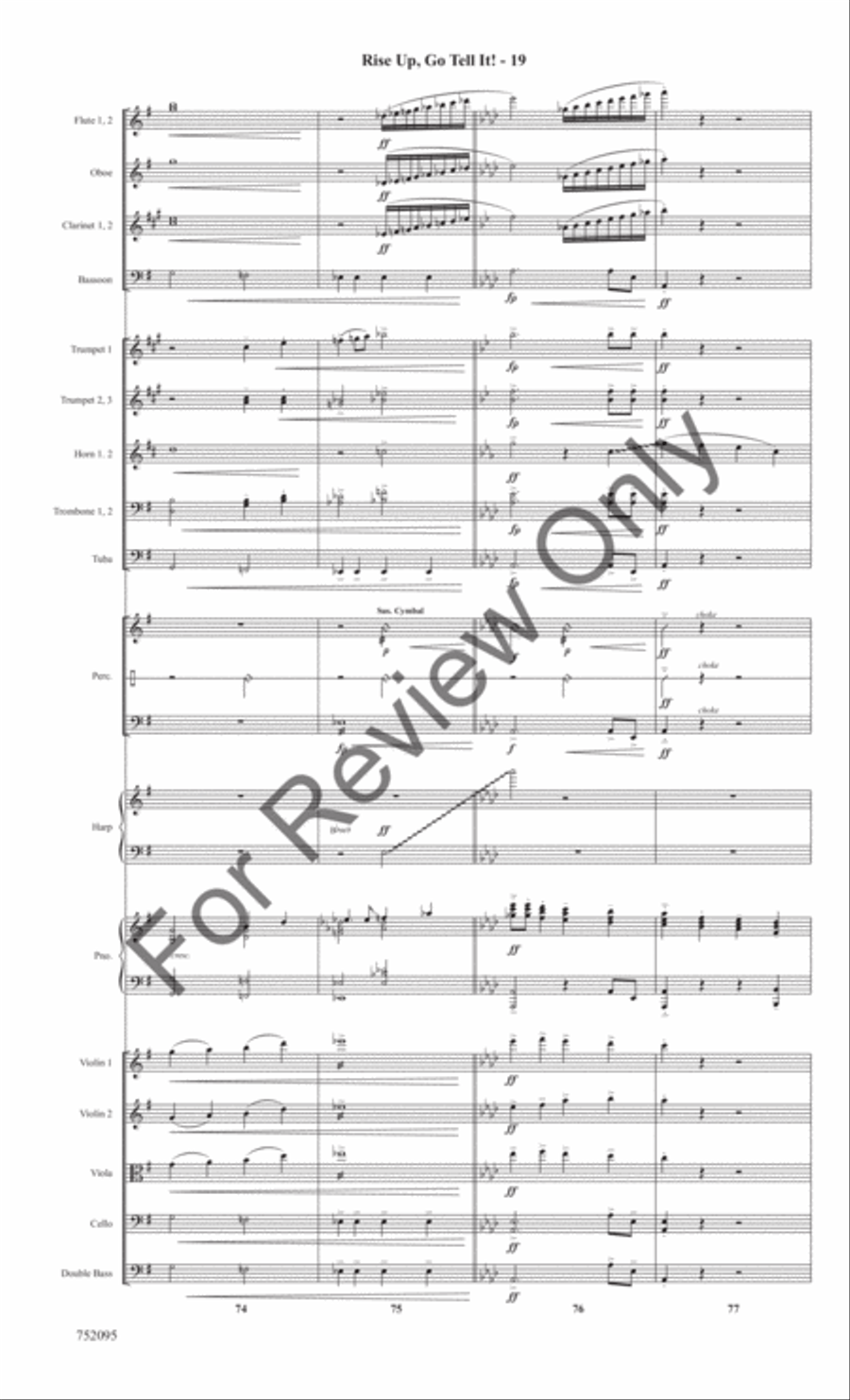 Rise Up, Go Tell It! Rise Up, Go Tell It! Full Orchestra scores gallery preview page 22
