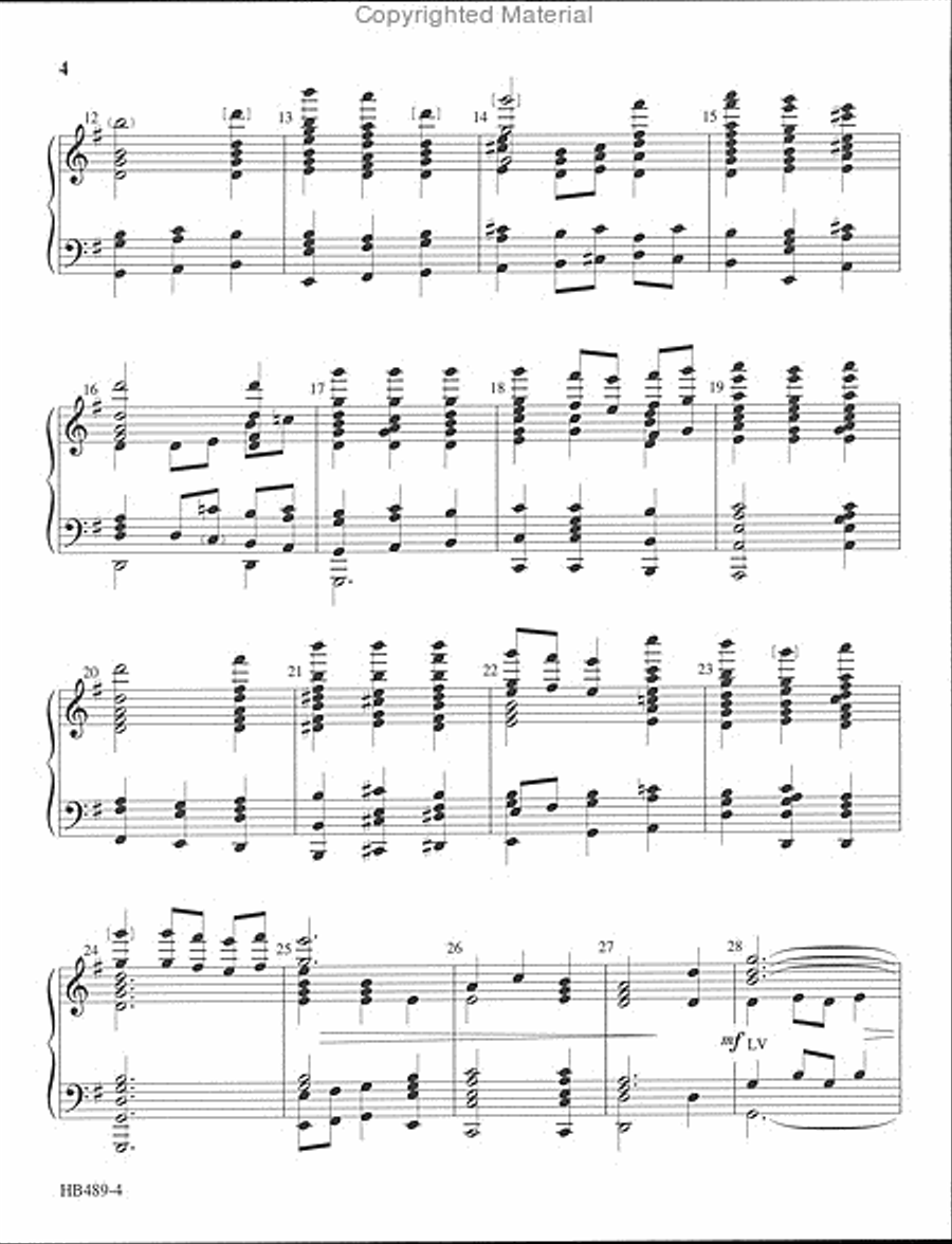 O Praise Ye the Lord! - Tucker 5-Octaves scores gallery preview page 3