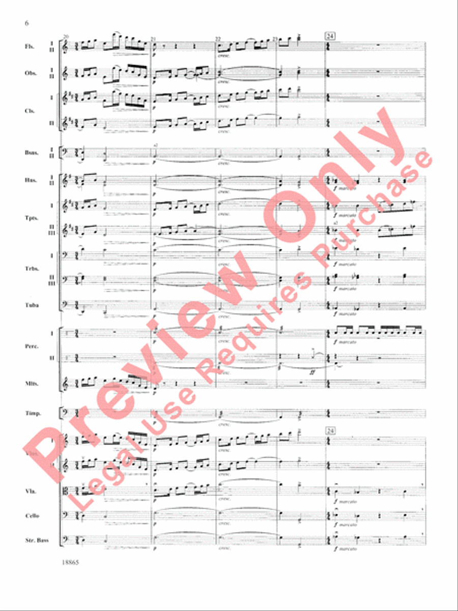 An American Rhapsody Full Orchestra scores gallery preview page 7