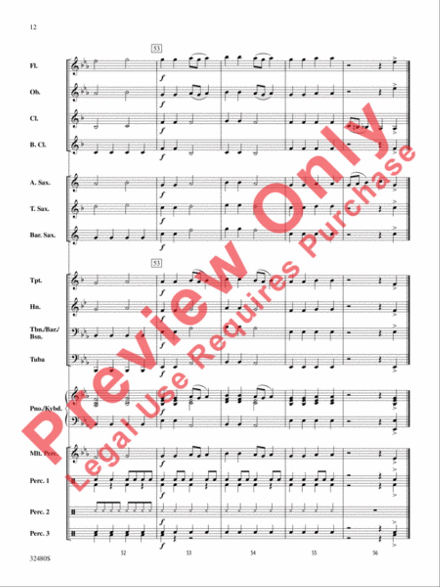 Rockin' Ol' St. Nick Concert Band scores gallery preview page 13